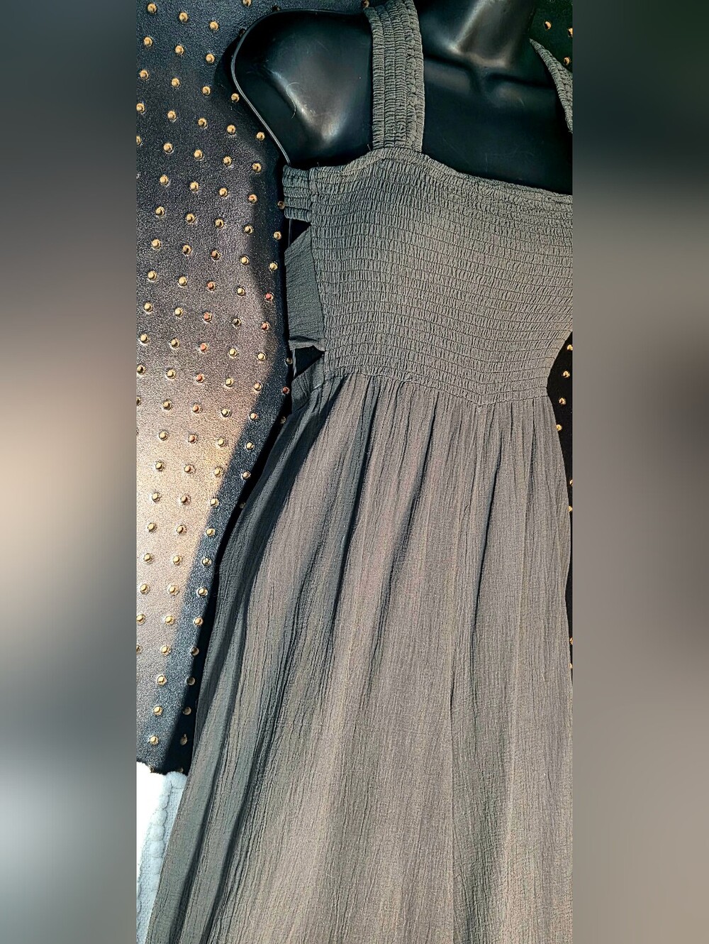 LUSH Olive Green Lightweight Jumpsuit - Picture 3 of 11